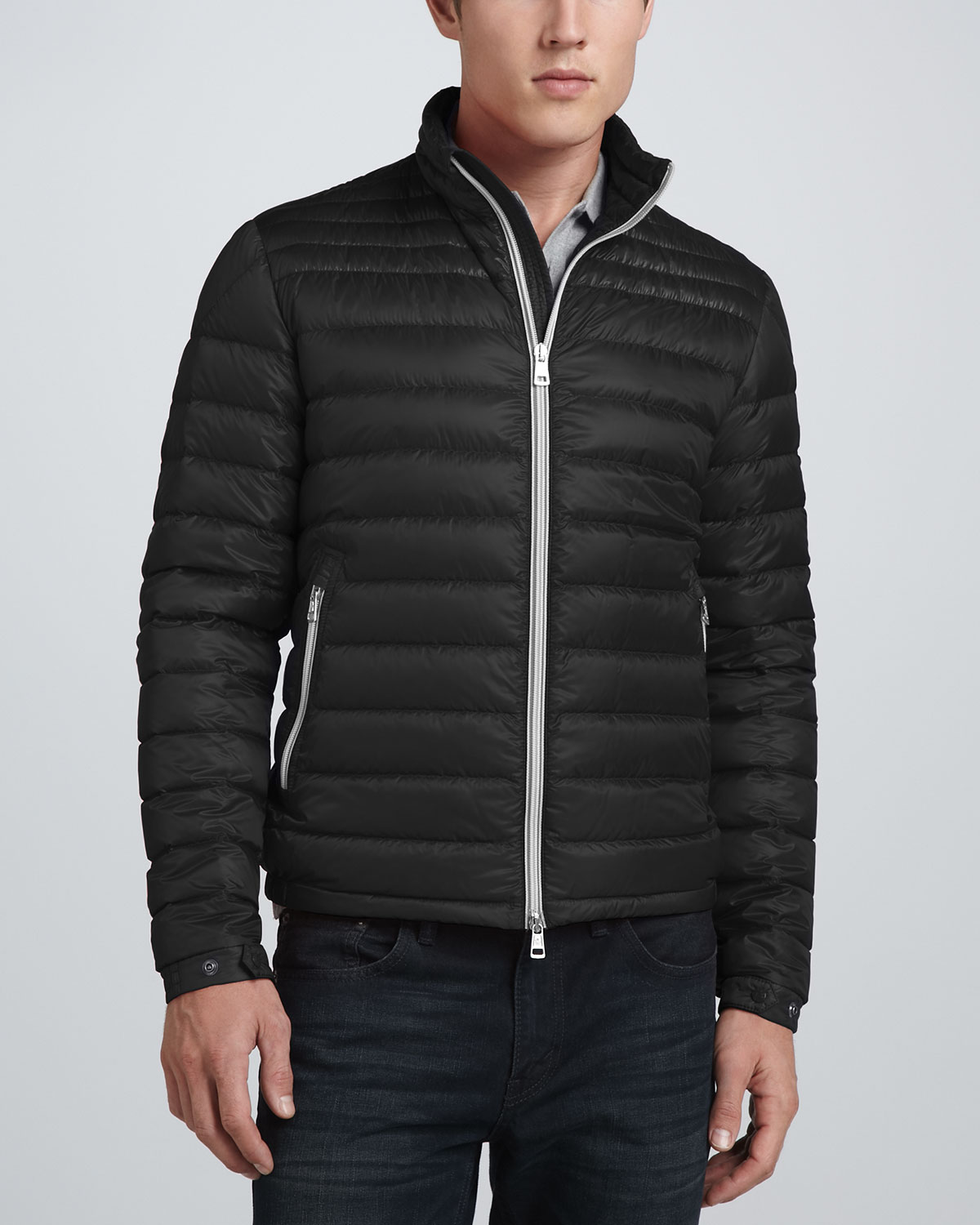 Lyst - Moncler Acorus Lightweight Puffer Jacket in Black for Men