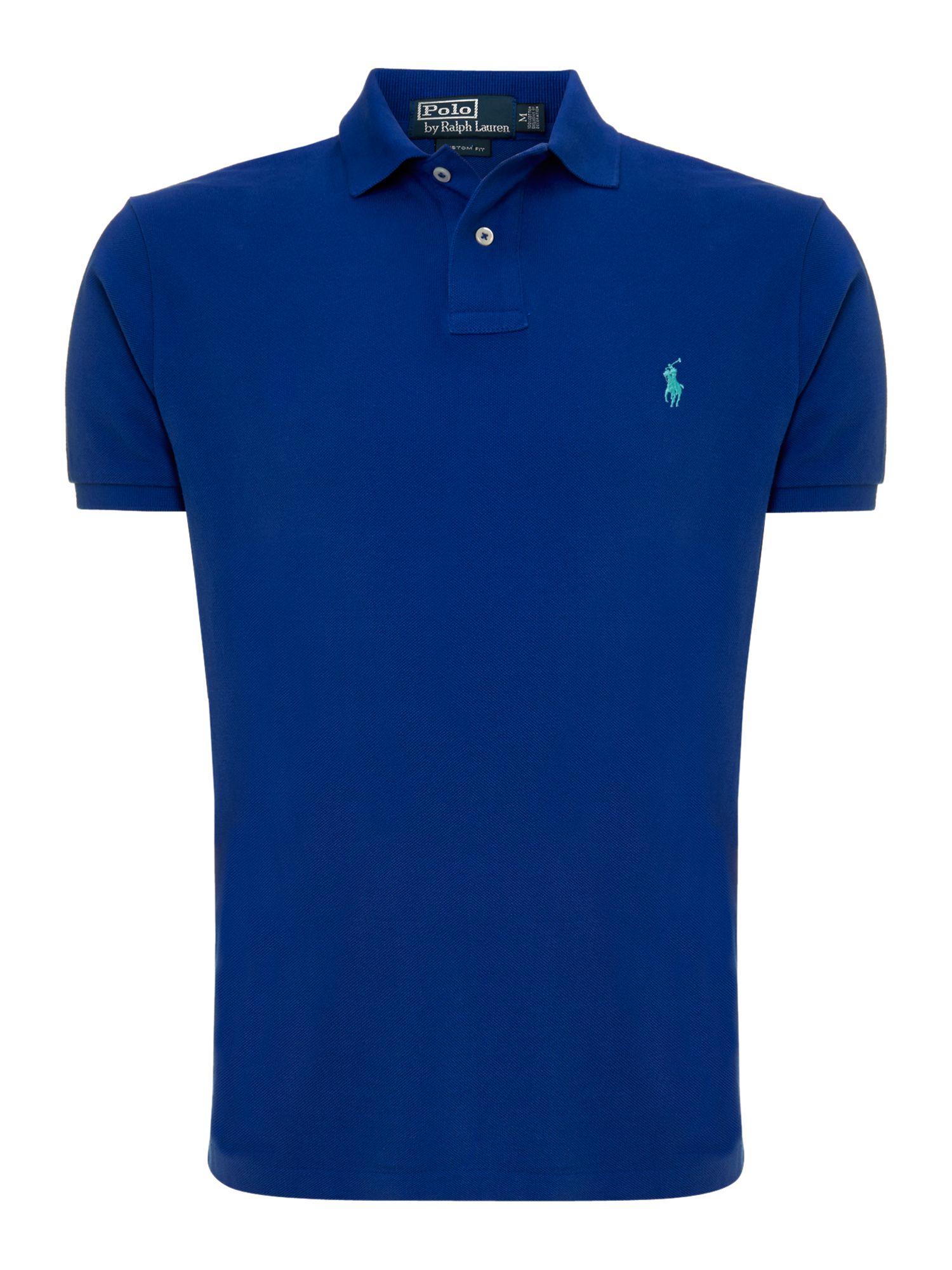 Polo ralph lauren Custom Fit Polo in Blue for Men (Royal Blue) | Lyst
