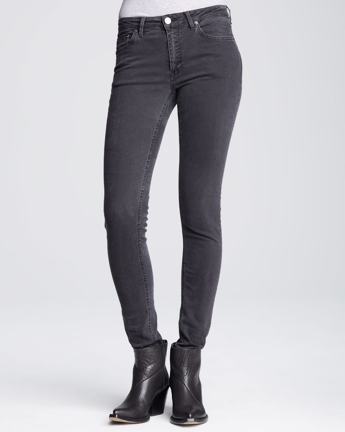 black faded jeans women's