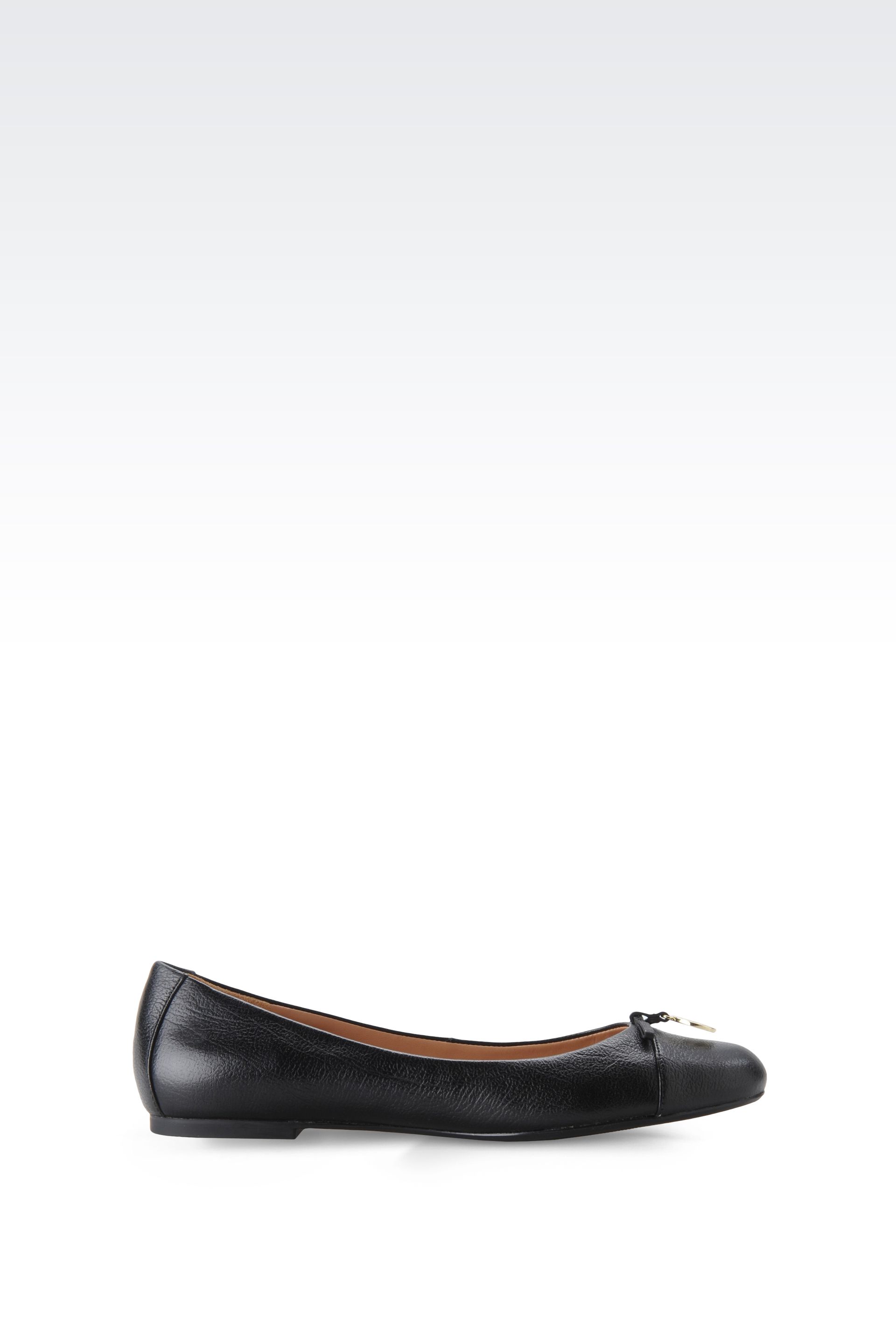 Armani Jeans Ballet Flats in Black - Lyst