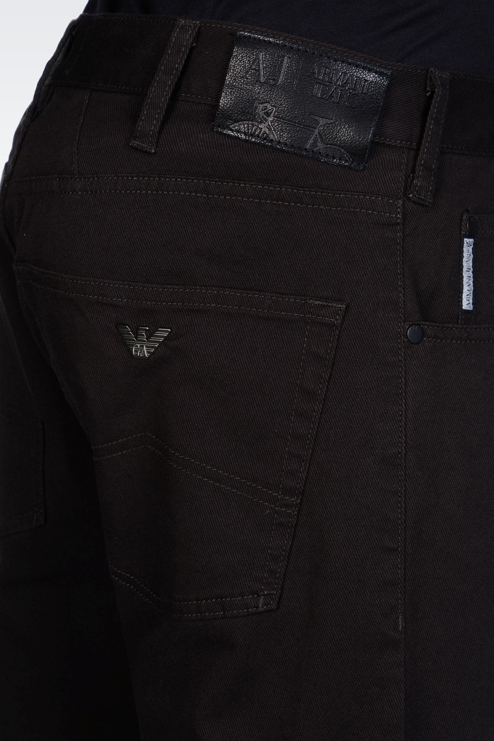 black armani jeans regular fit