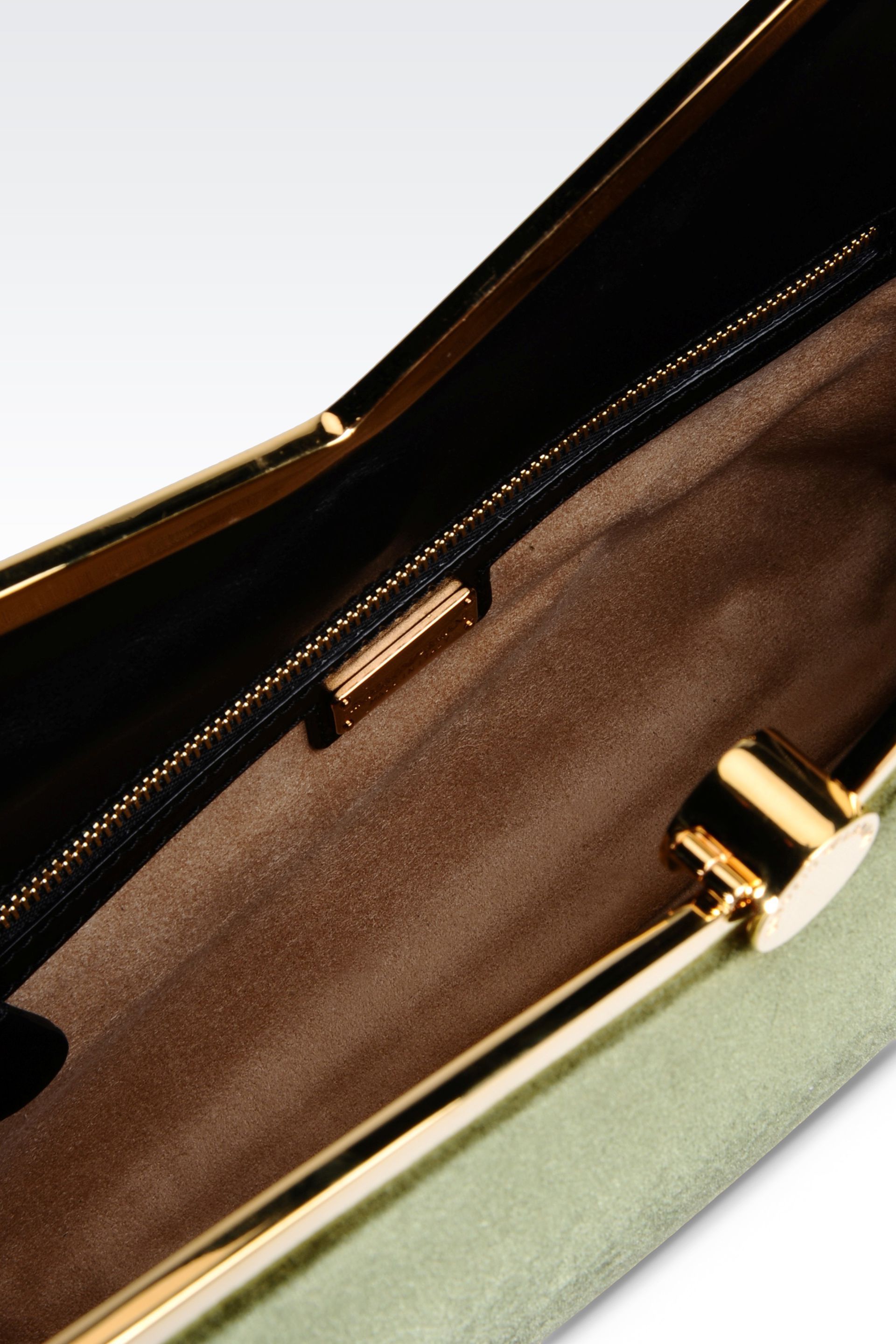 giorgio armani velvet clutch bag