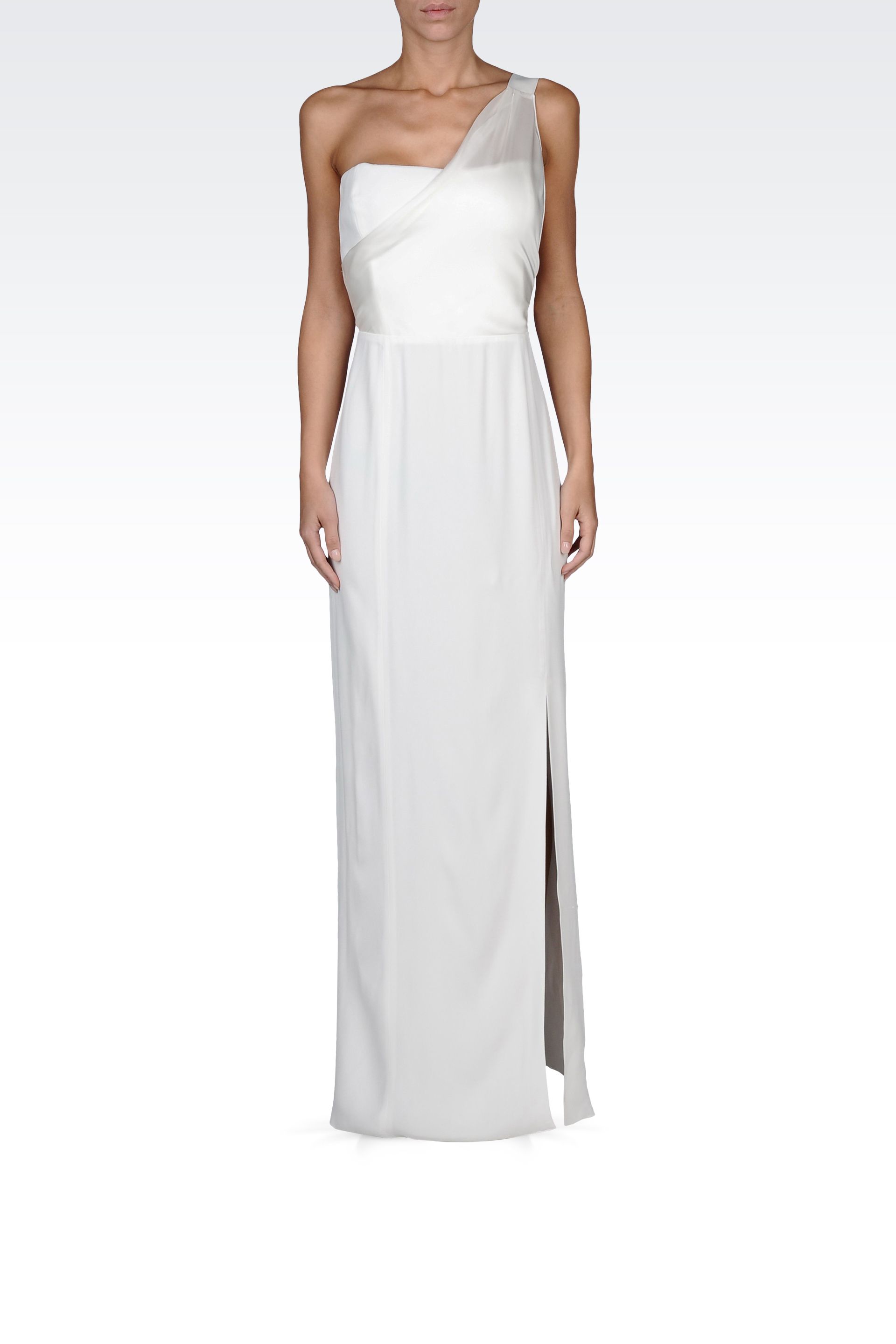 armani white dress