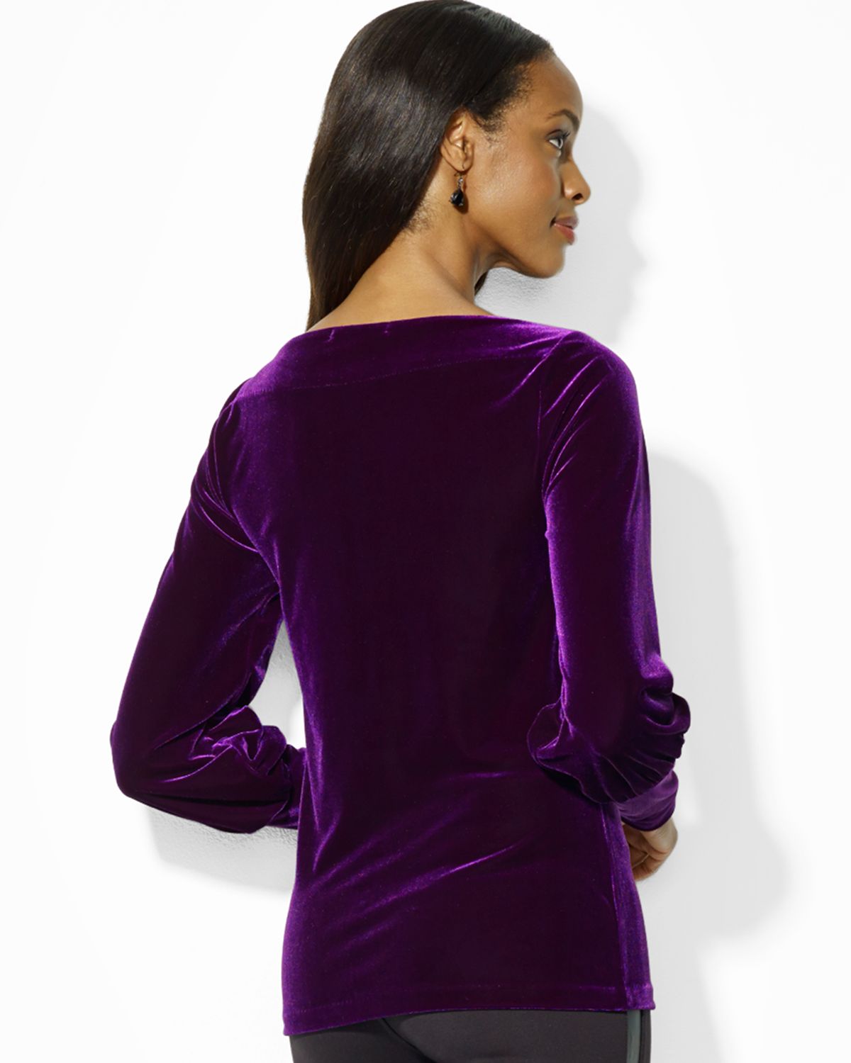 Ralph Lauren Velvet Puff Sleeve 