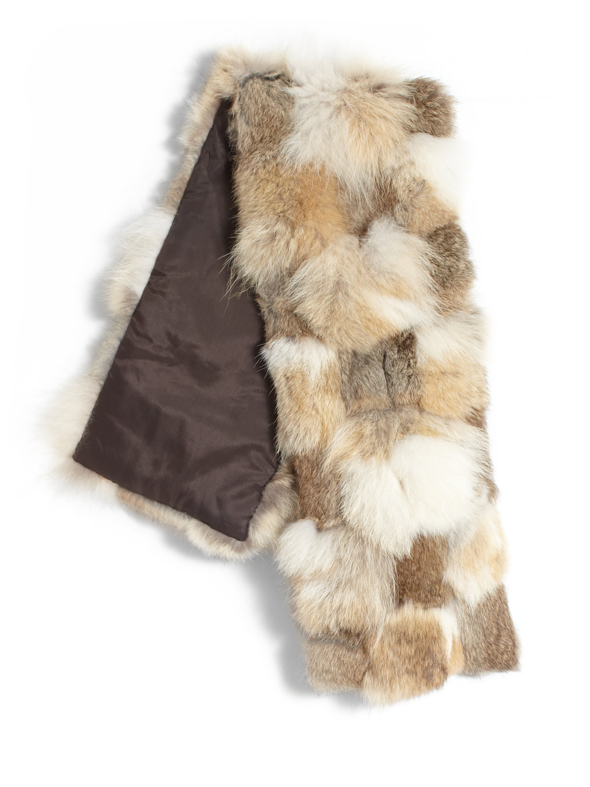 Michael Kors Patchwork Fur Scarf