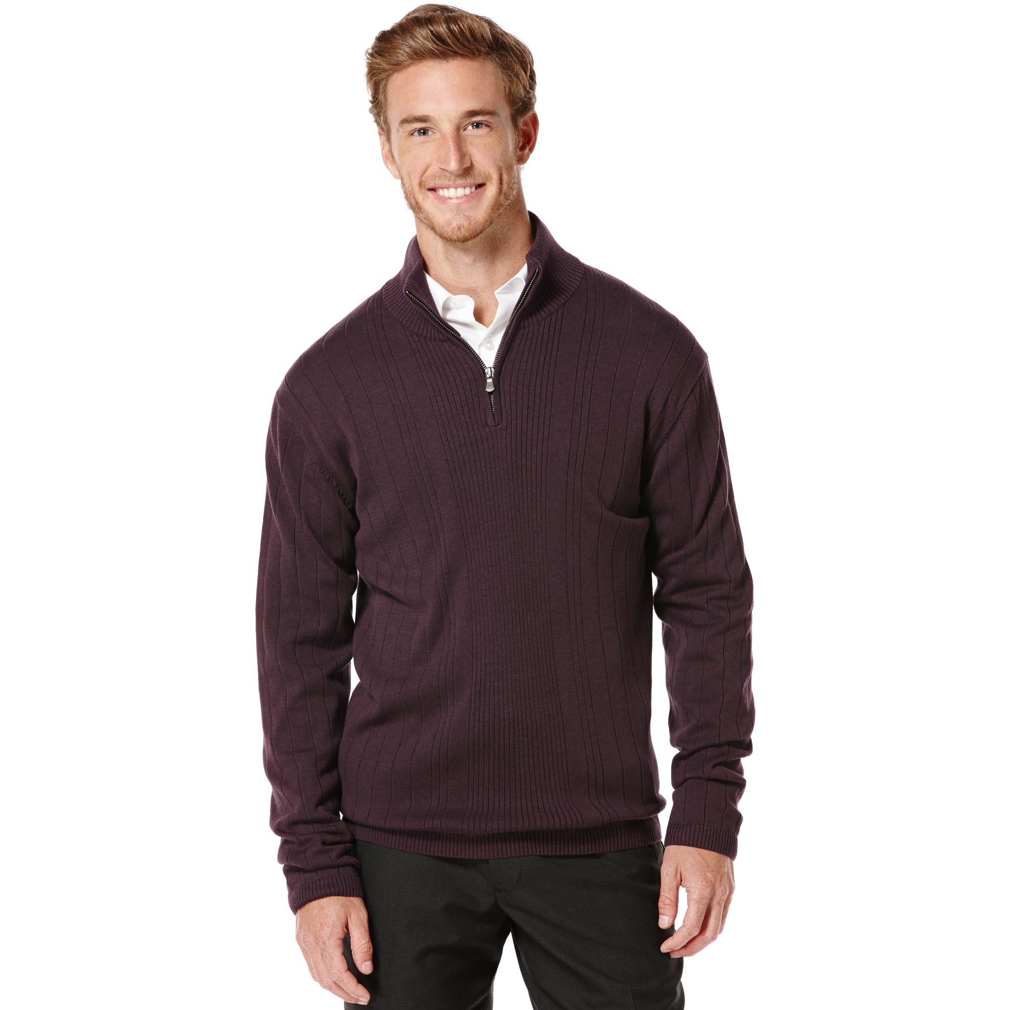 Perry Ellis Quarter Zip Sweater Online Sale, UP TO 62% OFF