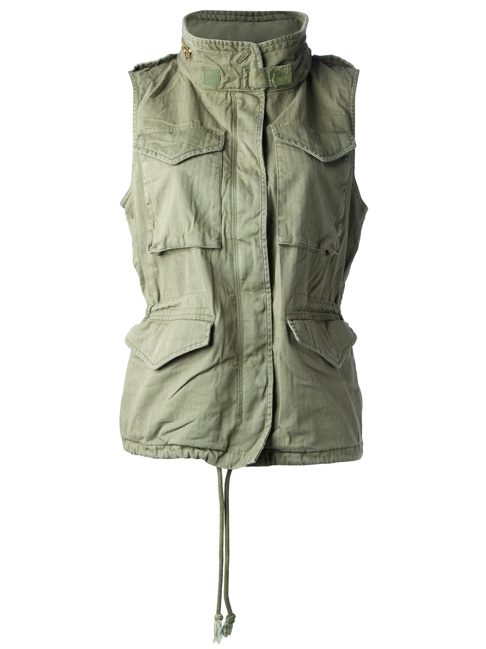 sleeveless army jacket