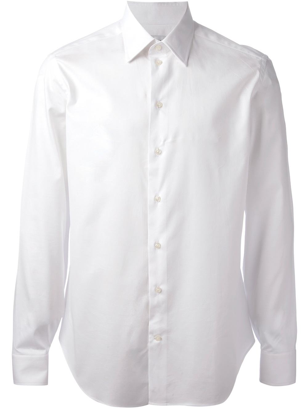 Armani Collared Shirt in White for Men | Lyst