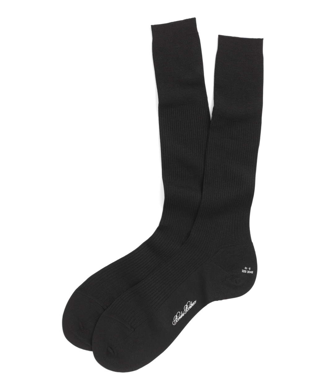 Brooks Brothers Merino Wool Garter Sized Over-the-calf Socks in Black ...