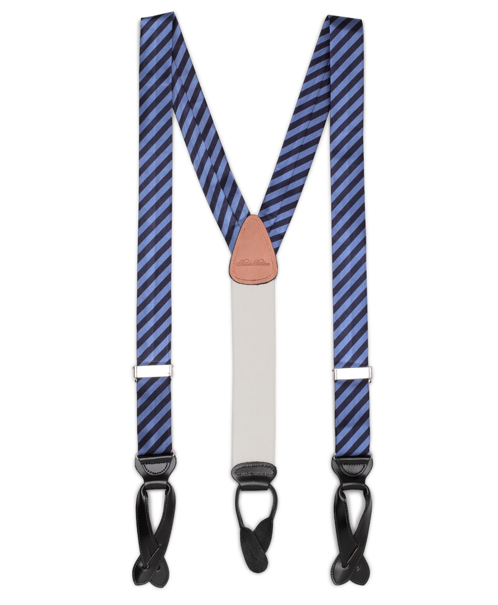 Brooks brothers Diagonal Stripe Suspenders in Blue for Men (bluenavy