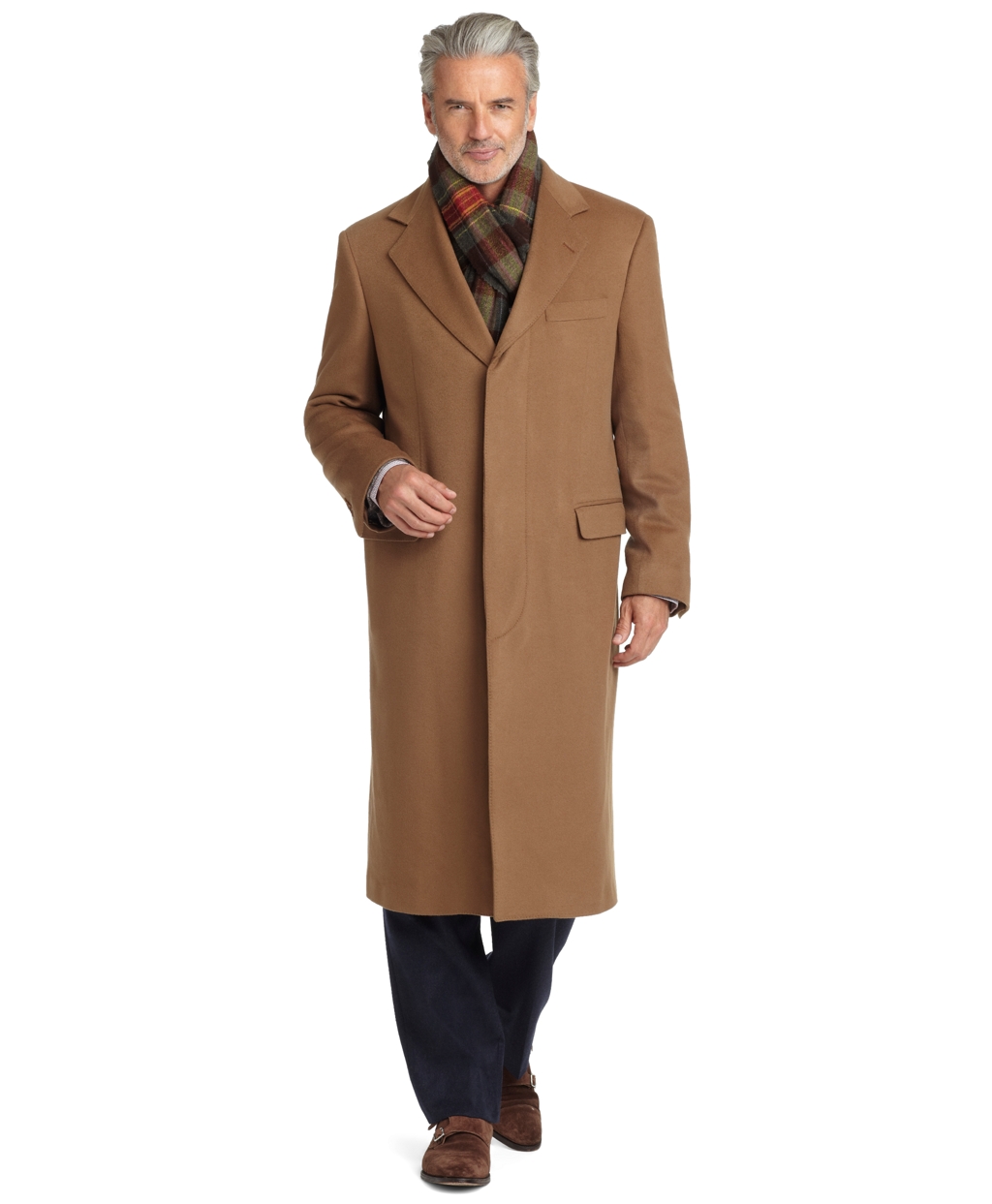 Westbury Cashmere Overcoat in Camel 
