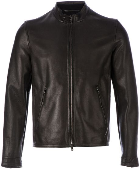 Drome Classic Leather Jacket in Black for Men | Lyst