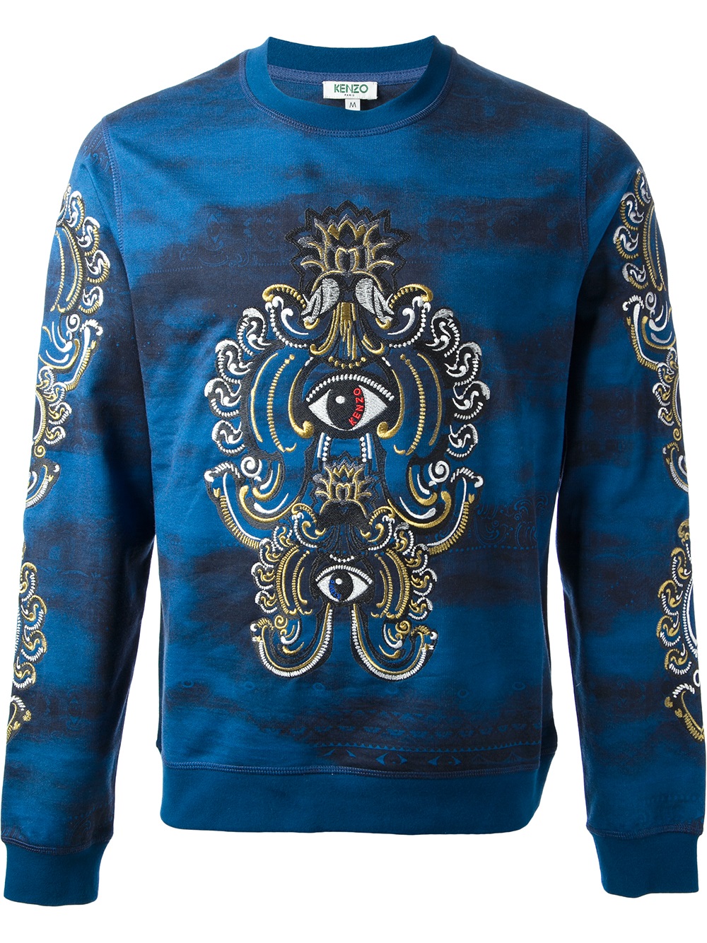 Lyst - Kenzo Lotus Eye Sweater in Blue for Men