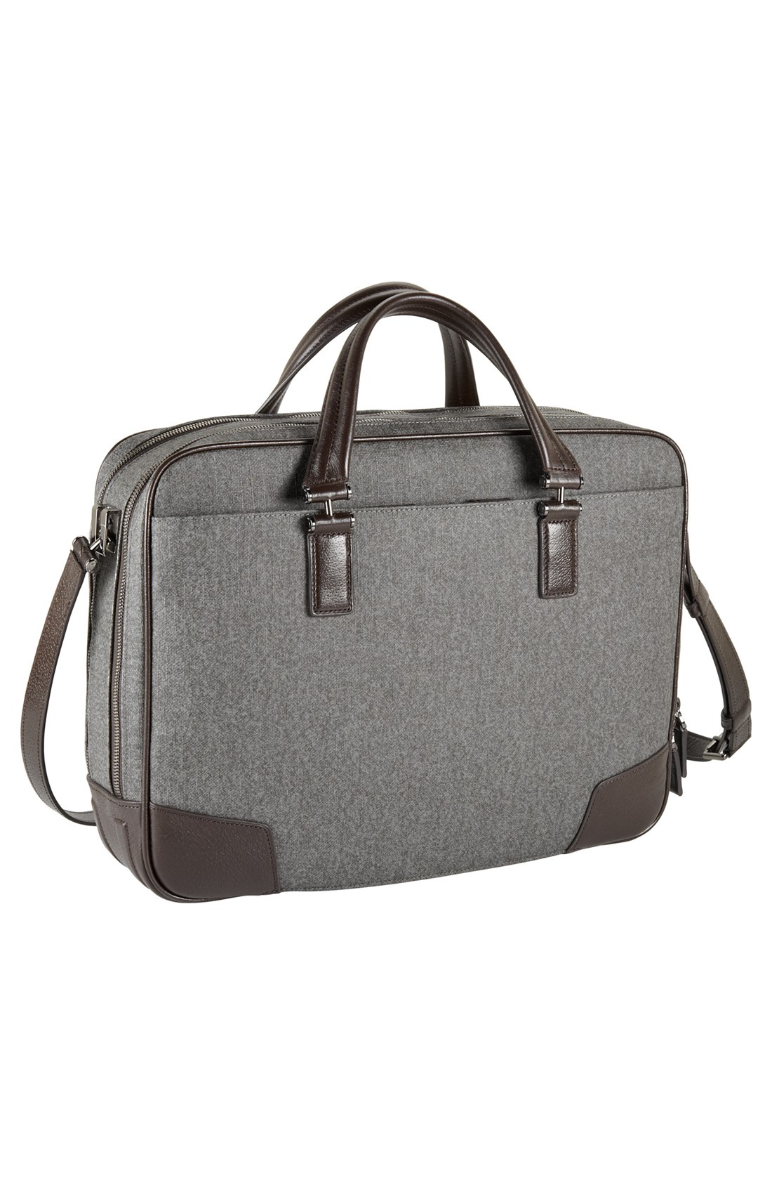 Tumi Astor Ansonia Zip Top Coated Canvas Laptop Briefcase in Gray for ...