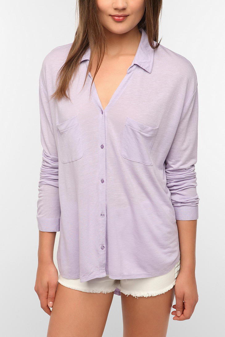 Knit Shirt in Lilac (Purple) | Lyst