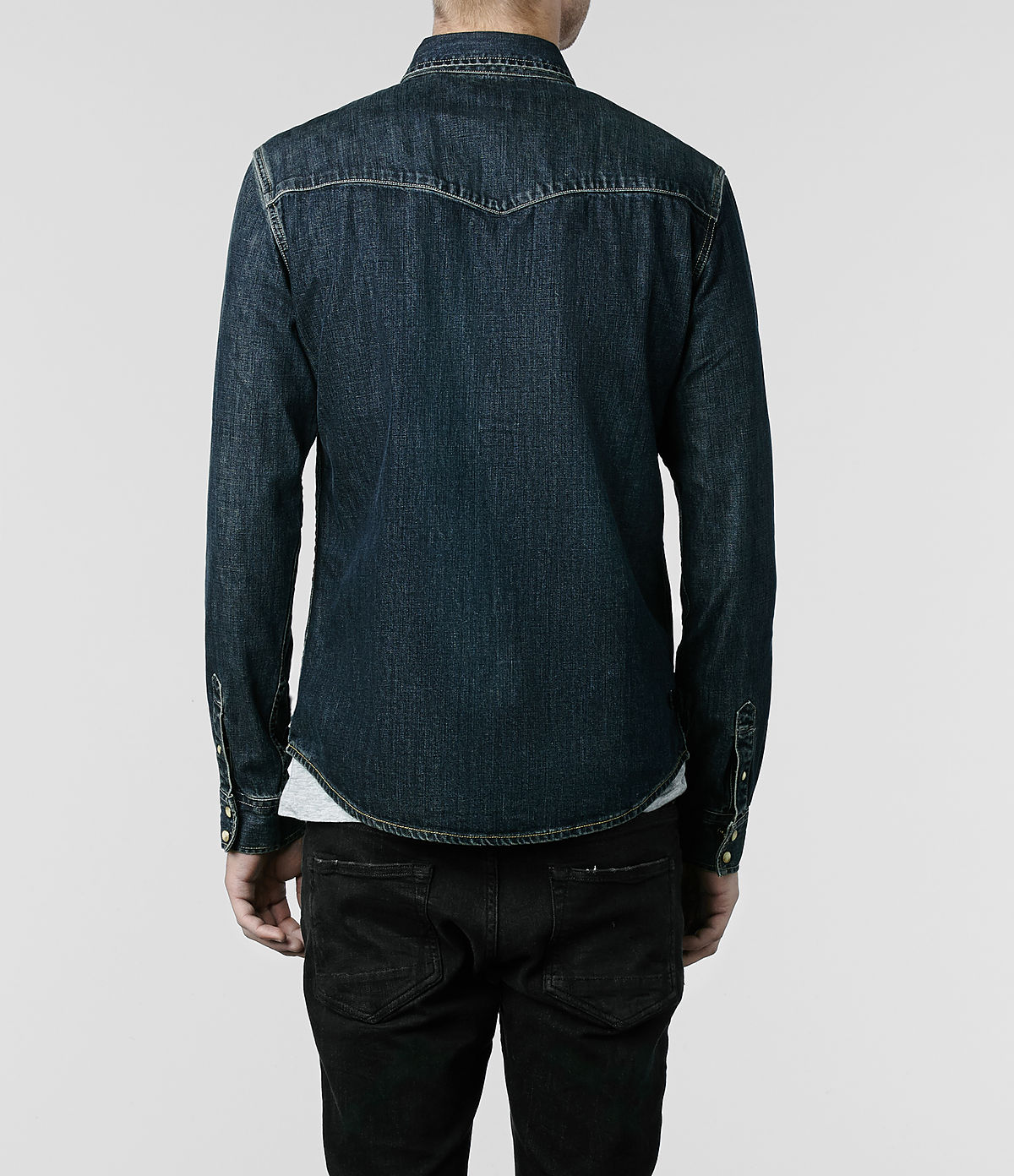 allsaints blue shirt