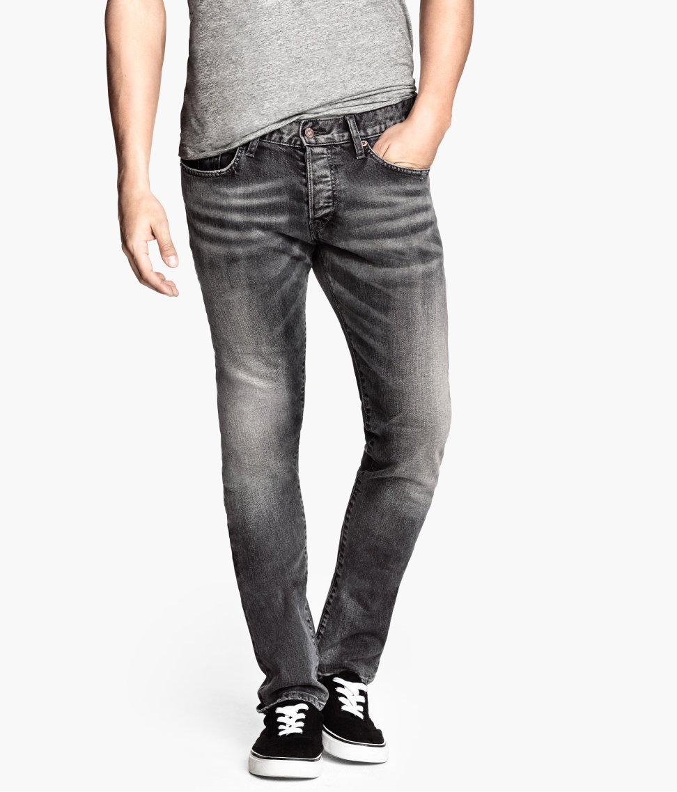 h&m slim low waist jeans