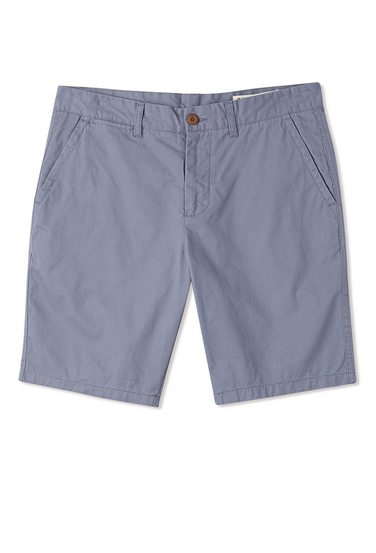 Lyst - Forever 21 Colored Chino Shorts in Purple for Men