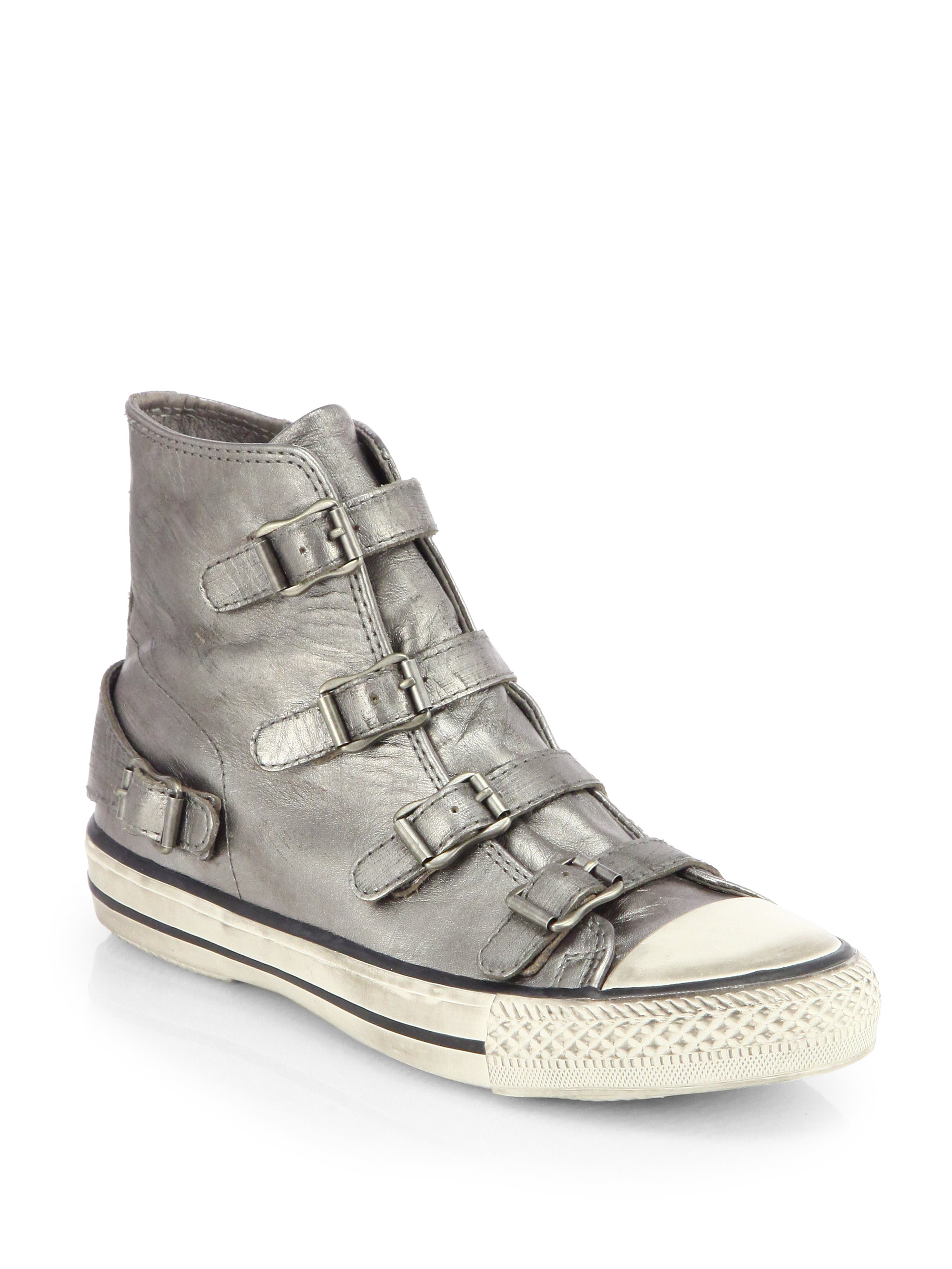 ash metallic sneakers