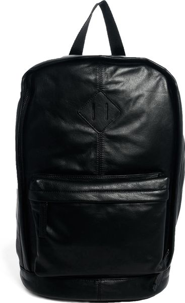 Pepe Jeans Leather Backpack in Black for Men | Lyst