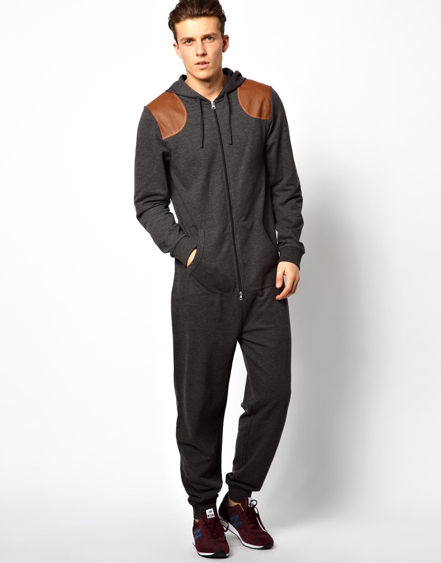 Lyst - Asos Onesie with Shooting Patches in Black for Men