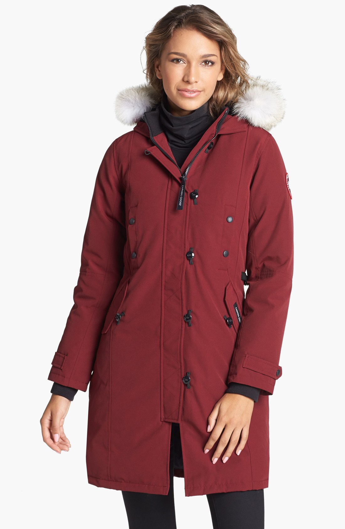 Canada Goose Kensington Down Parka Coat in Red (Niagara Grape) | Lyst