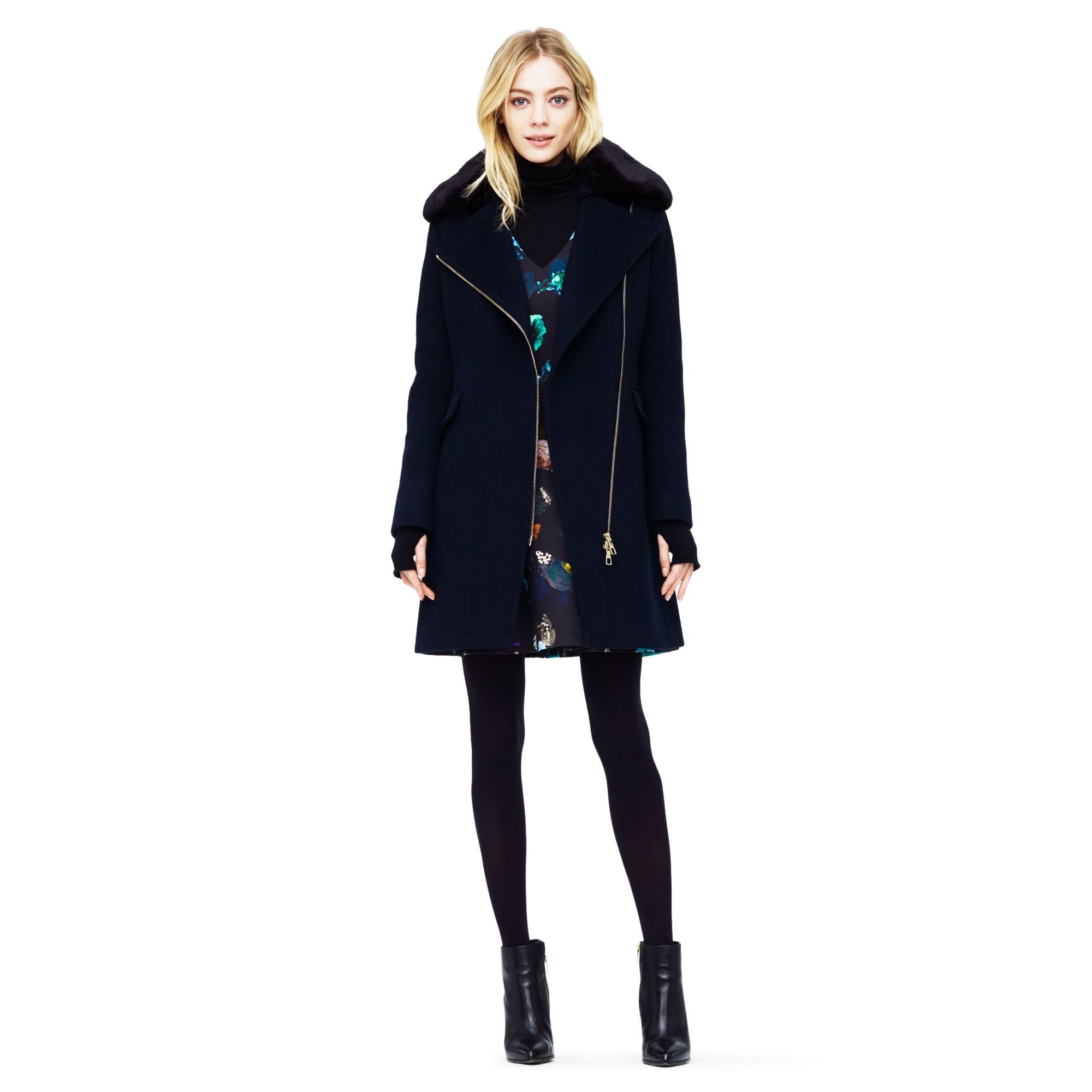 club monaco fur coat