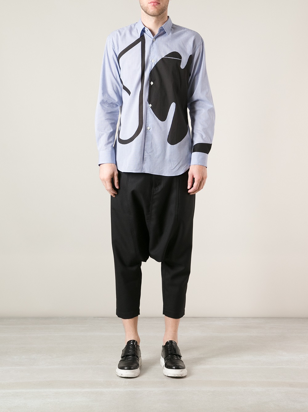 comme des garcons collared shirt