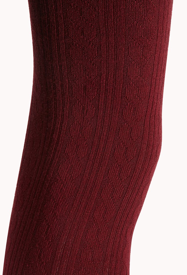 red knit tights
