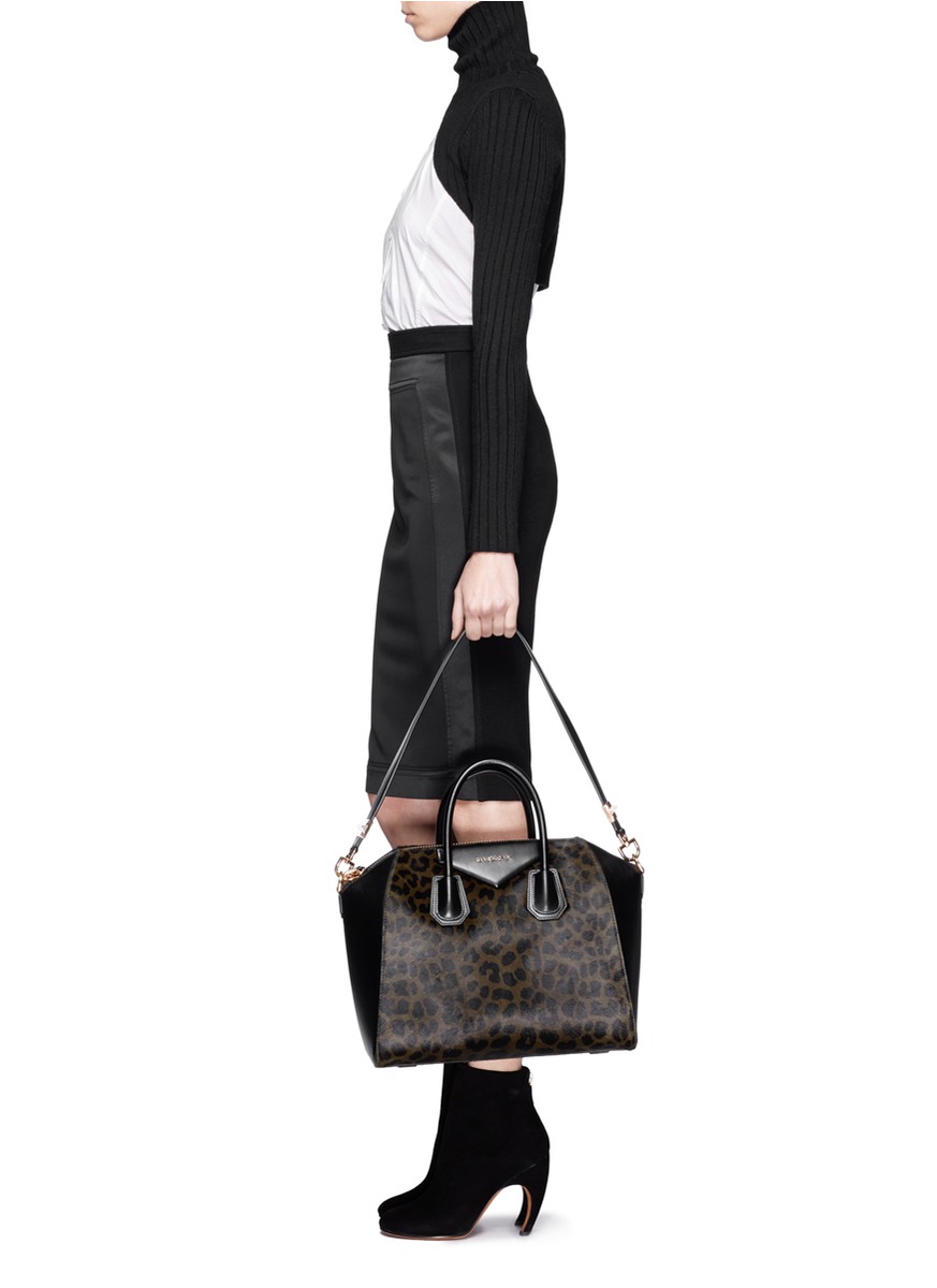 givenchy antigona leopard