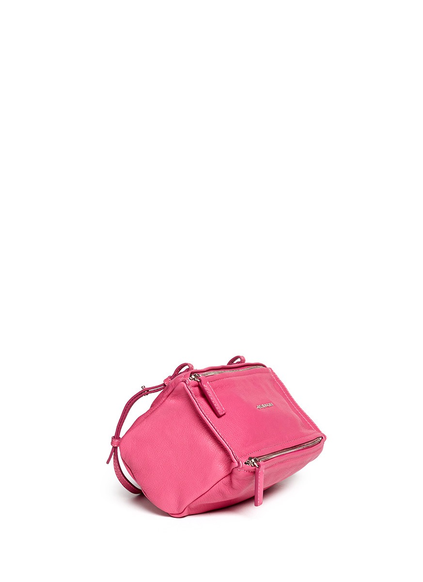Givenchy 'pandora' Mini Leather Bag in Pink | Lyst