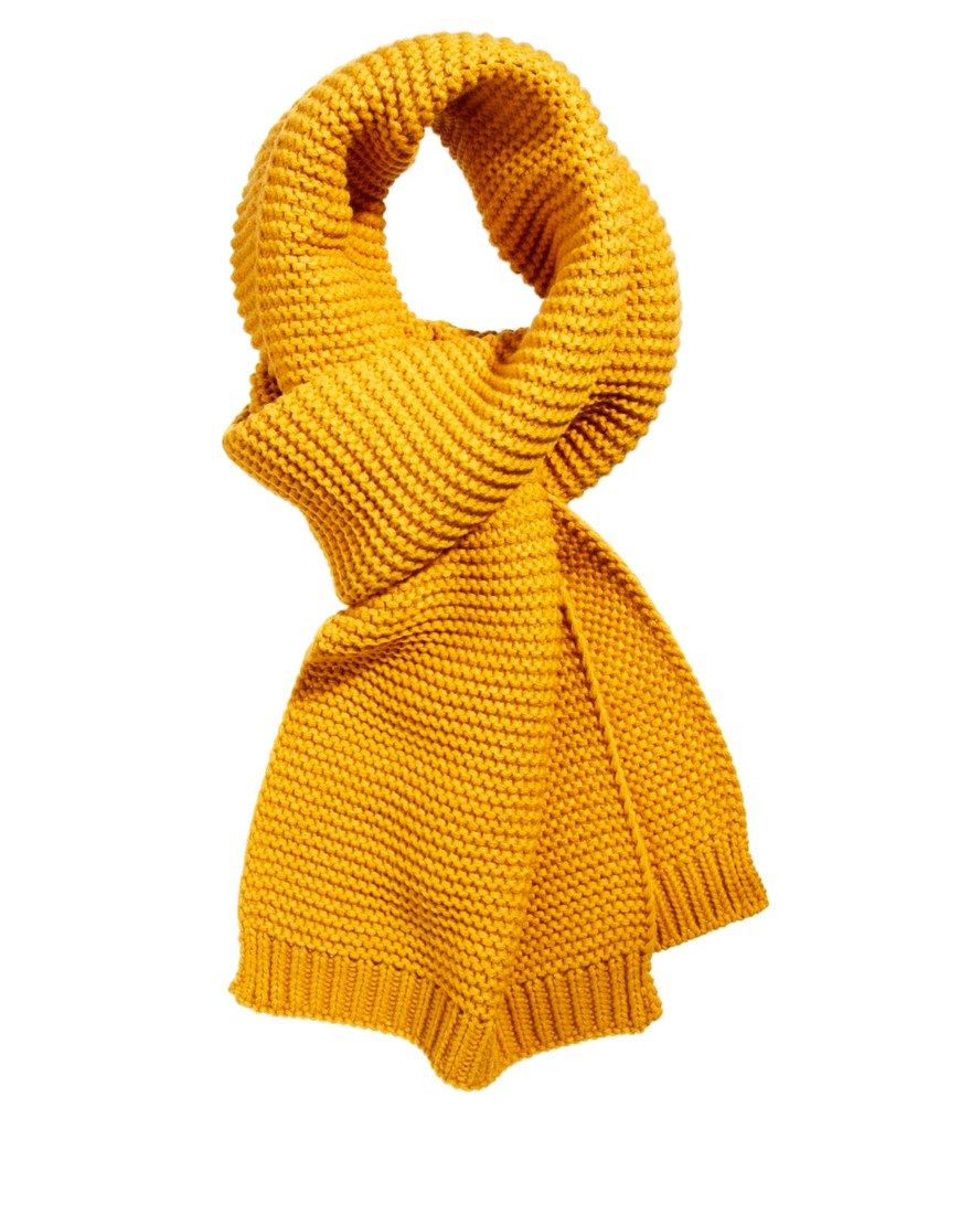 Fred Perry Jack Jones Waffle Scarf in Yellow for Men - Lyst