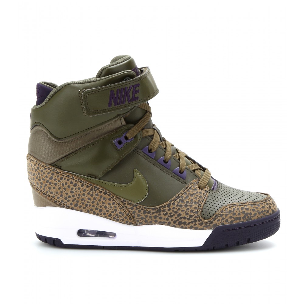 Nike Air Revolution Sky Wedge Sneakers in Brown | Lyst