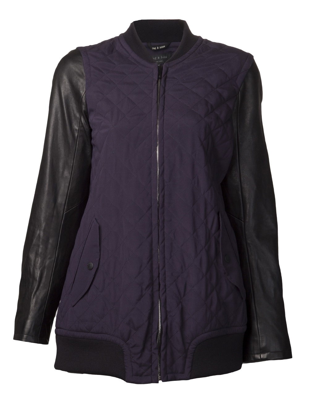 Lyst Rag & Bone Quilted Jacket in Blue