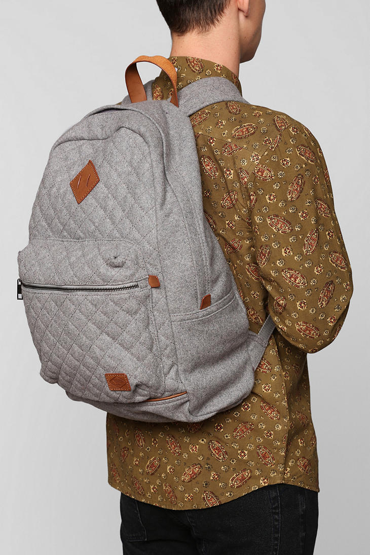 Lyst Urban Outfitters Spurling Lakes Quilted Wool Backpack in Gray