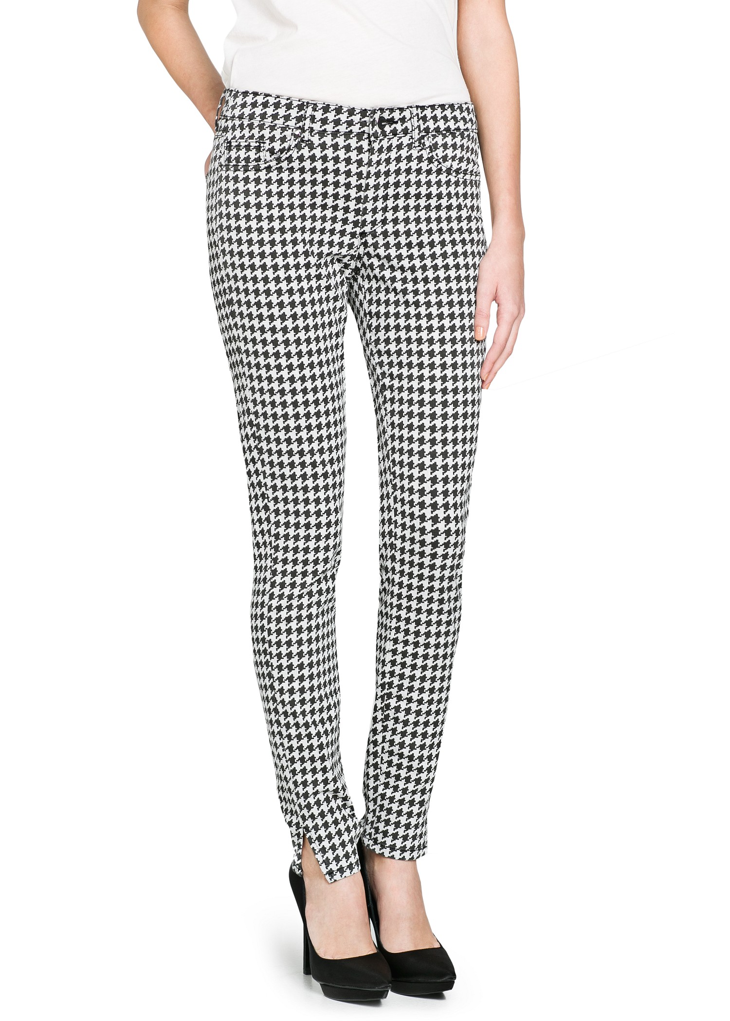mango checkered pants