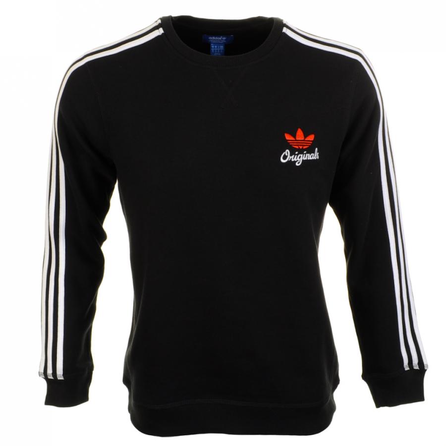 adidas Originals Sport Crew Jumper in Black for Men - Lyst