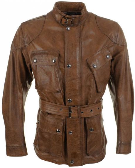 Belstaff Panther Leather Jacket Cognac Tan in Brown for Men | Lyst