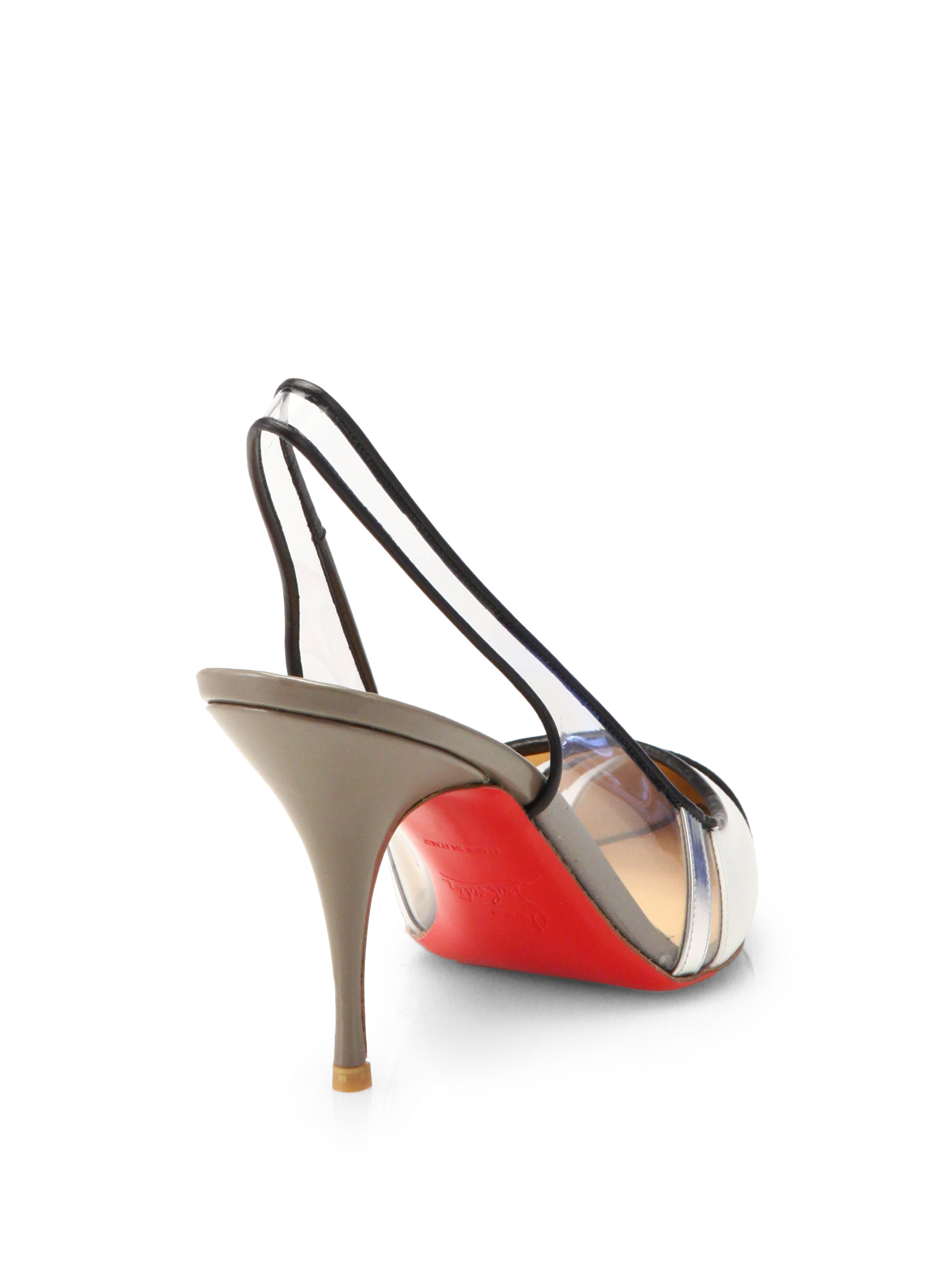 christian louboutin bianca studded leather platform pumps ...