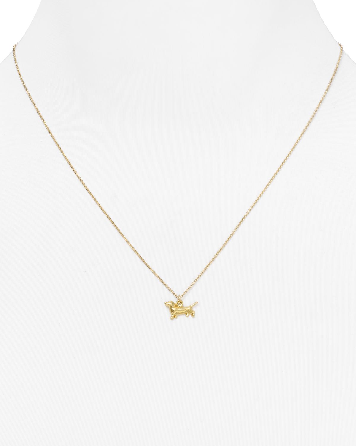 gold dachshund necklace