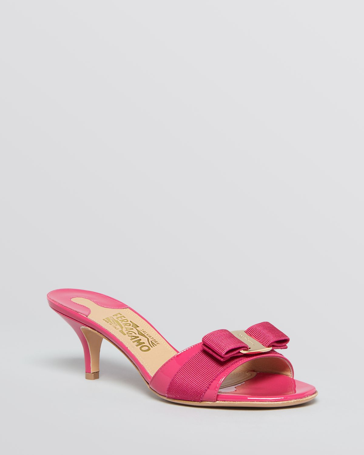 Ferragamo Open Toe Dress Sandals Glory in Pink  Lyst