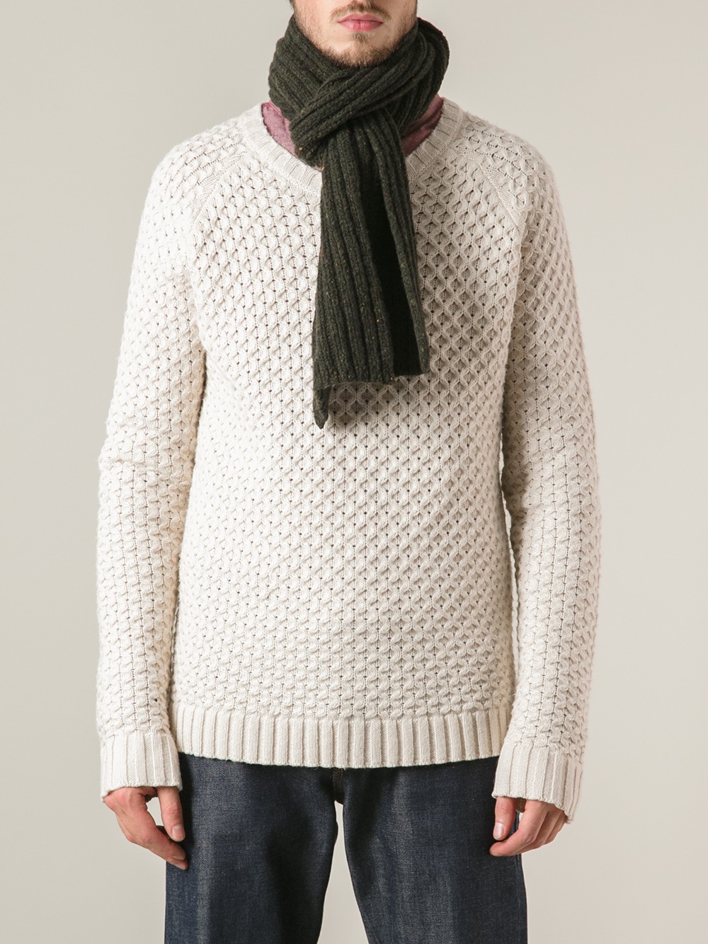 Margaret howell Donegal Scarf in Green for Men | Lyst