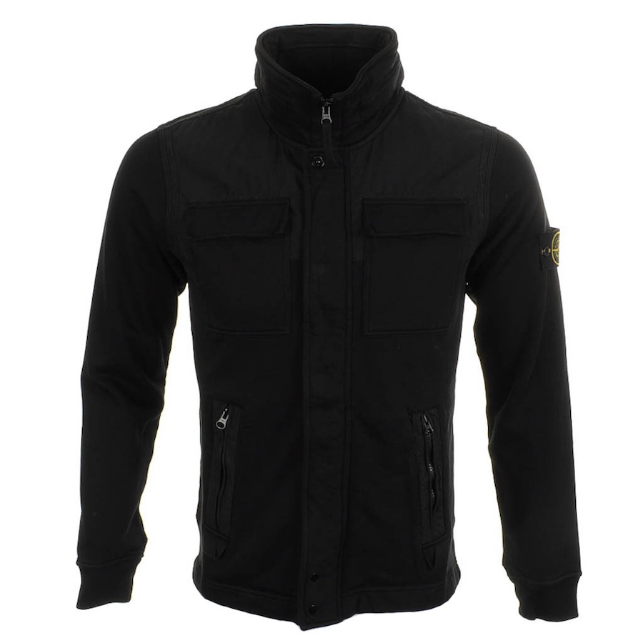 Stone Island Full Zip Jumper in Blue for Men Lyst