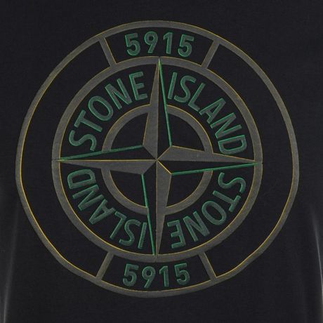 Stone Island Logo T Shirt in Blue for Men (Navy) | Lyst