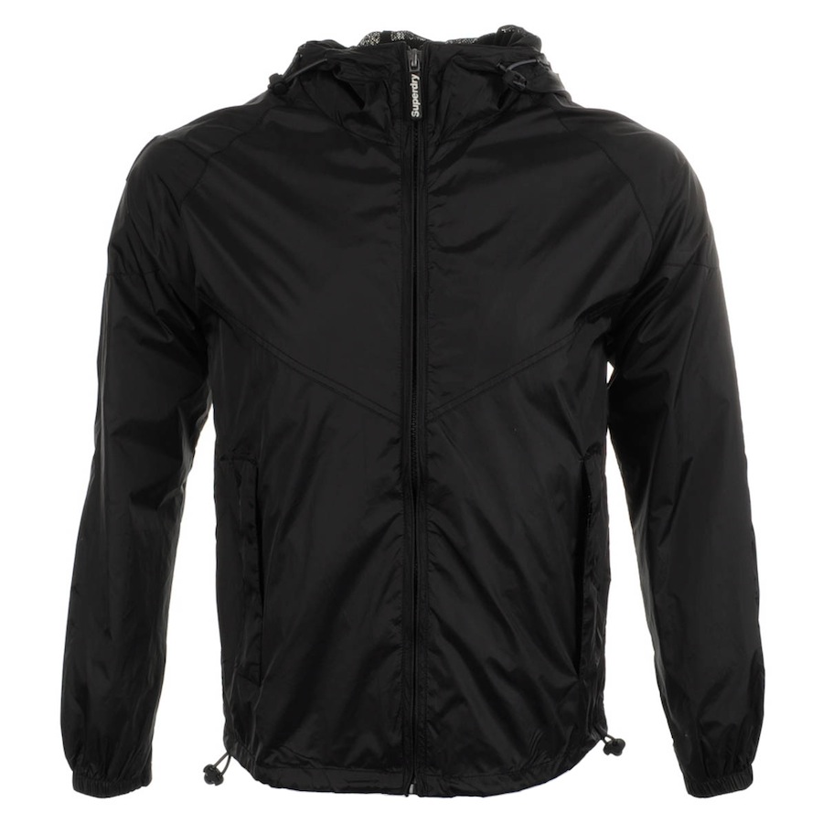 Superdry Hooded Stormbreaker Jacket in Black for Men - Lyst