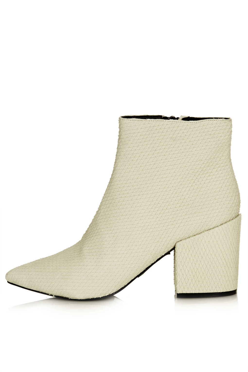topshop white booties