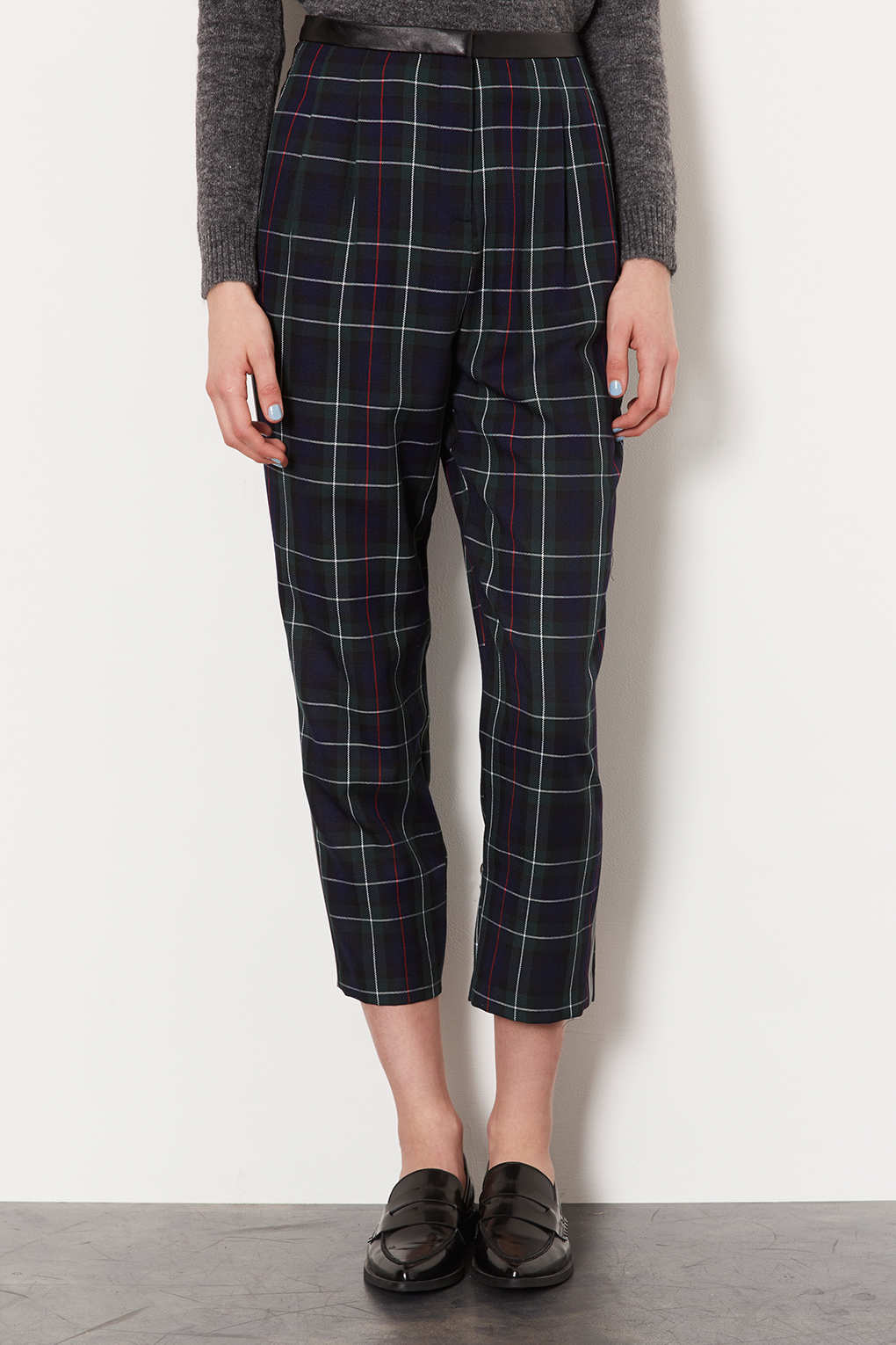Topshop Checkered Trousers Online Sale 