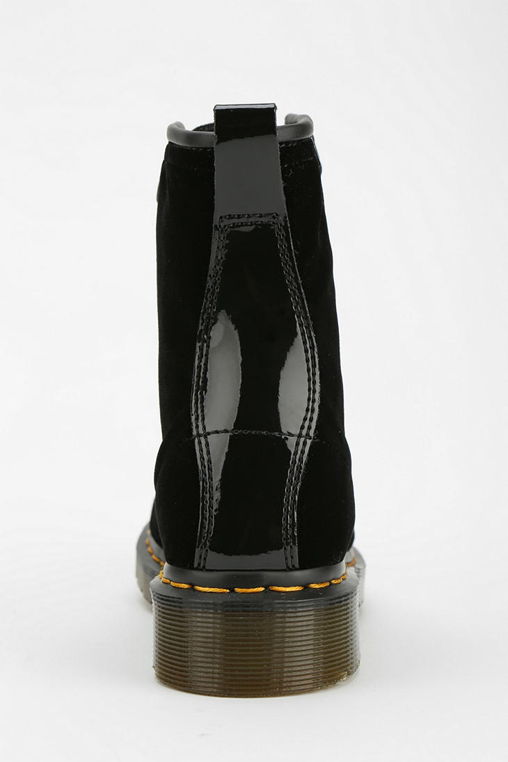 Urban Outfitters Dr Martens Gracie Velvet Boot in Black - Lyst