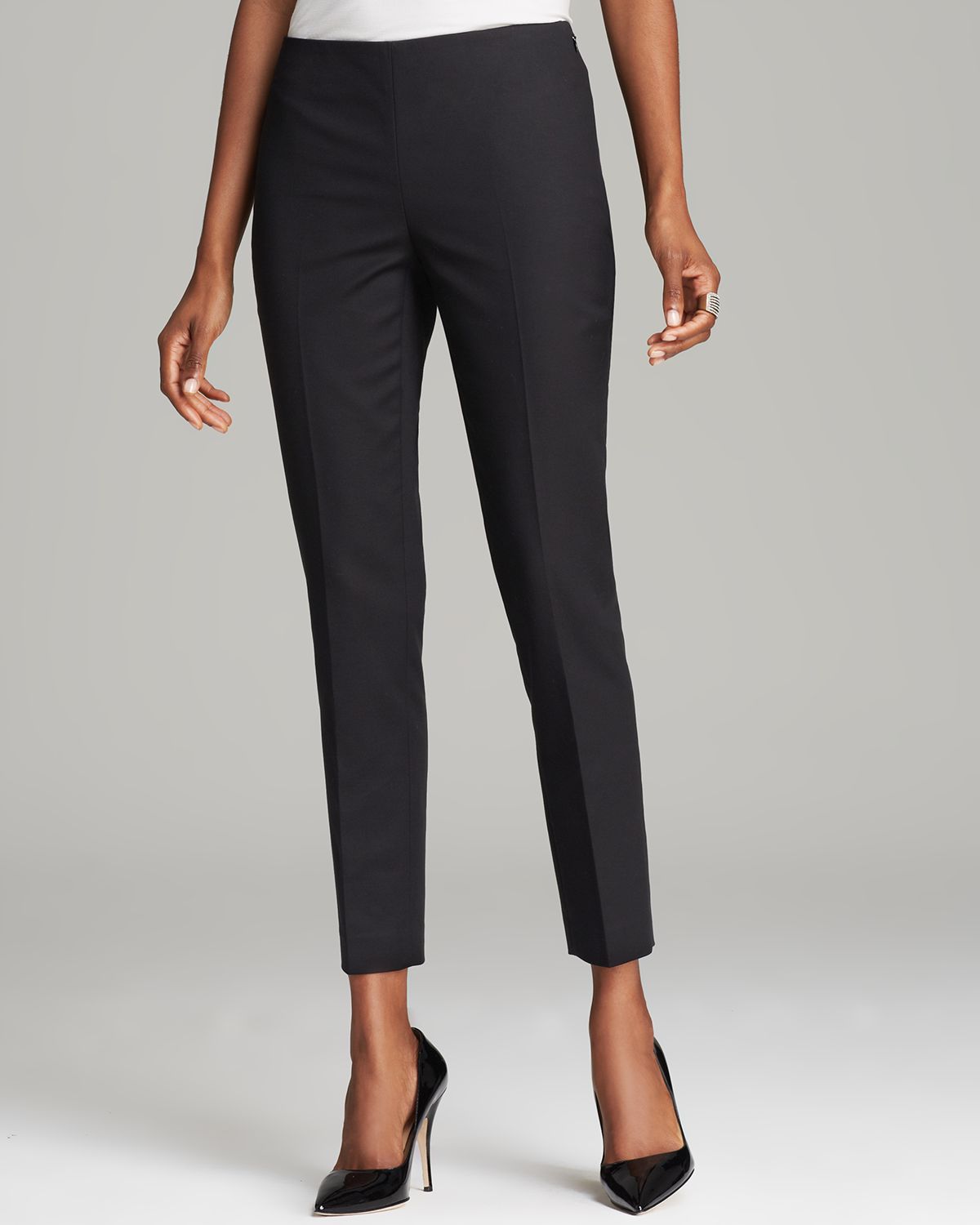 black ankle dress pants