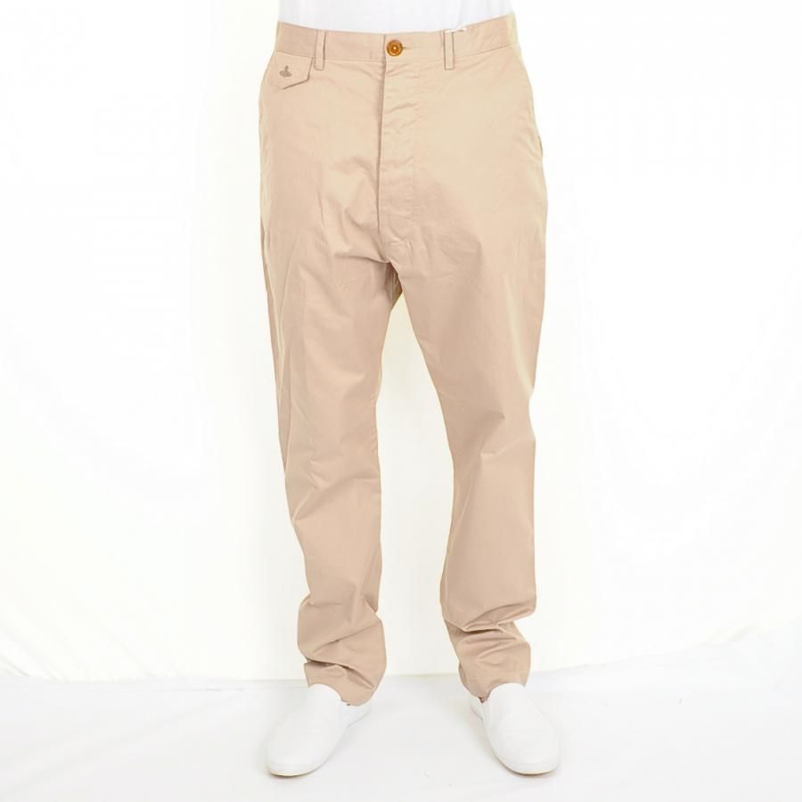 Vivienne westwood Drop Crotch Chinos Trousers in Beige for Men | Lyst